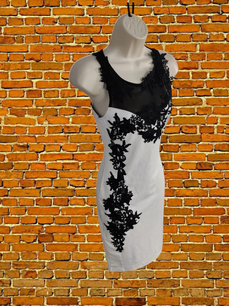 chinese dress ladies Lipsy London White Floral Lace Black Bodycon Womens Dress – Stockpoint  Apparel Outlet