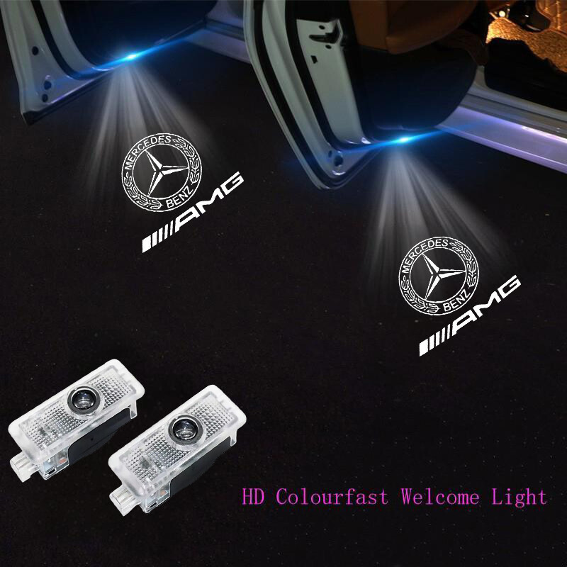 LED Car Door Courtesy Laser Projector Lights For Mercedes-Benz CLA CLS HD