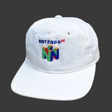 Nintendo 64 1990 90s Vintage Logo Promo Video Game Rare N64 Snapback Cap Hat