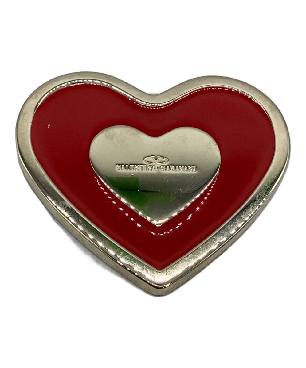 キーホルダー・キーリング Valentino Garavani Bag charm keyring Coeur  in red Authentic VALENTINO GARAVANI Mirror Bag Charm Heart Motif