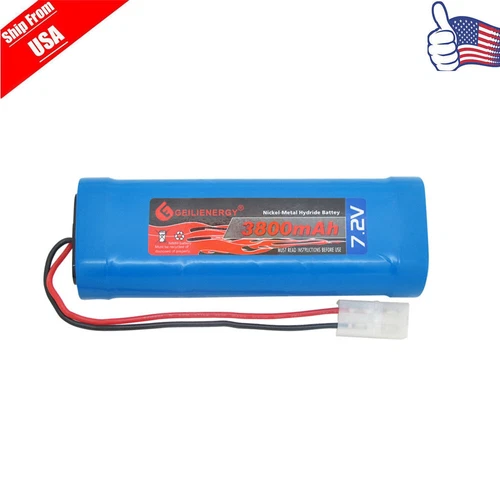 1pcs 7.2v 3800mAh RC Rechargeable Battery For RC Car Trucks With Tamiya Plug USA