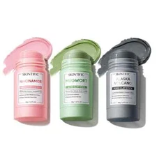 SKINTIFIC Clay Mask Stick 40gr - Mugwort - Alaska Volcano - Niacinamide #ND