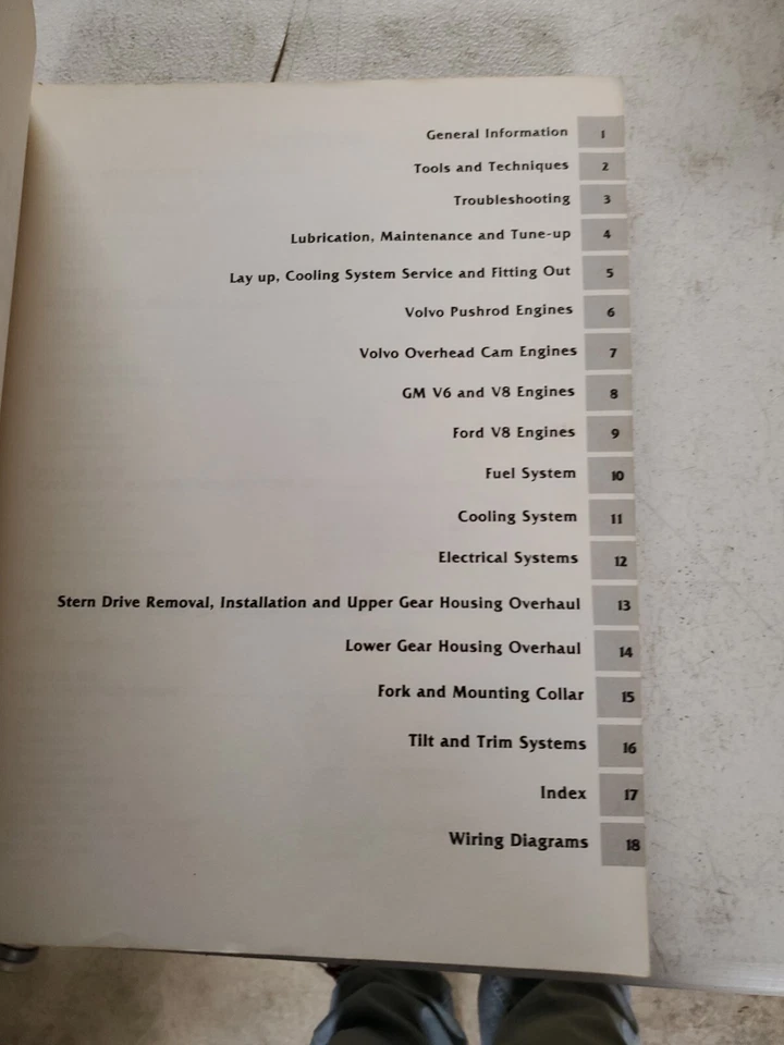 CLYMER VOLVO 1968-1988 STERN DRIVE TALLER MANUAL DE SERVICIO B770 (Bb86) Foto 2 de 4