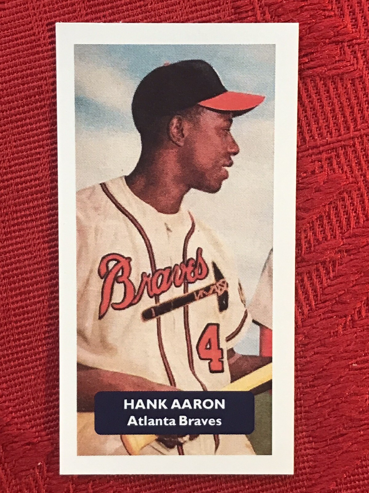 HANK AARON BASEBALL CARD-ATLANTA BRAVES-VERY RARE & SCARCE U.K  ISSUE-NRMINT-MINT | eBay