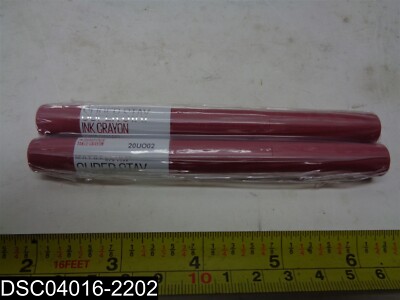 QTY=2: 20UO02 Maybelline SuperStay Ink Crayon Lipstick 041554064728