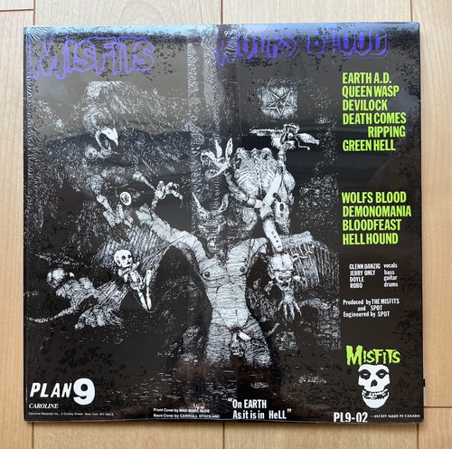 Misfits / Earth A.D. Wolfs Blood 1986 US No Barcode LP Vinyl Plan 9 Records - Picture 2 of 7