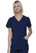 Navy HeartSoul Scrubs V Neck Top HS725 NYPS