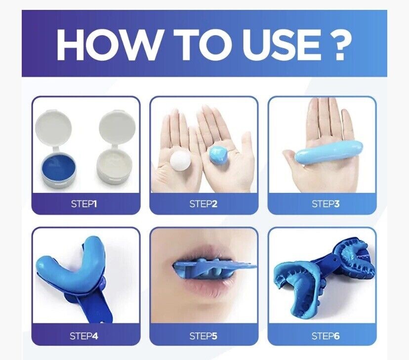 Dental Impression Putty Mold Kit UPPER & LOWER Professional Quality