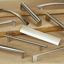 Möbelgriffe Stangengriffe BA 160 mm Küchengriffe Schubladengriffe Schrankgriffe