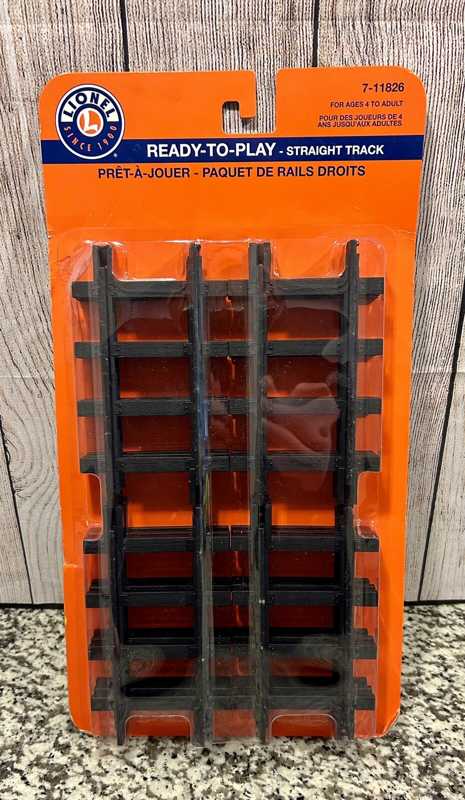 NEW Lionel ReadyToPlay Straight Train Track 12 Pieces (711826) G