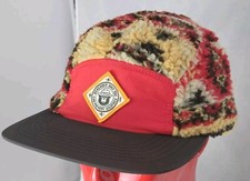 Authentic Smokey The Bear Sherpa Fleece Compass Strapback Hat Official Licensed