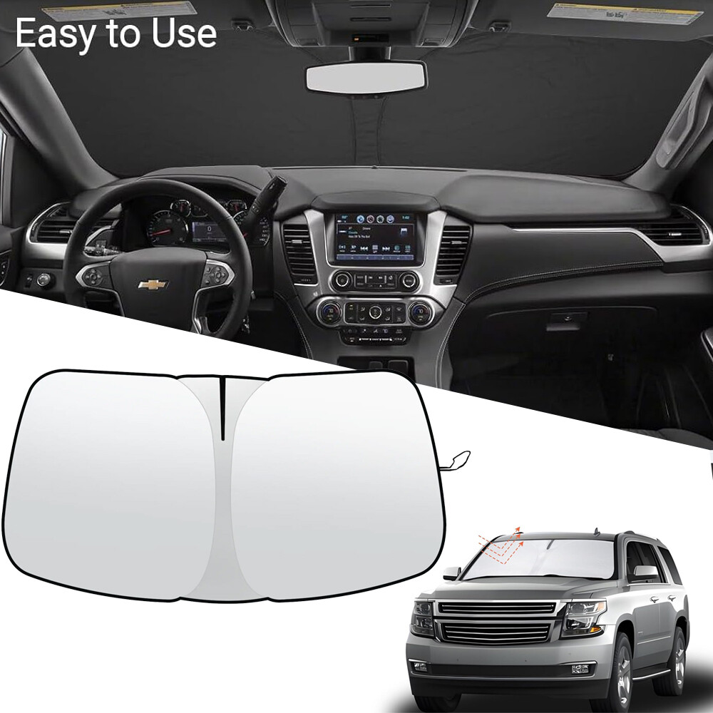 Car Windshield Sun Shade UV Heat Block Cover for Chevy Tahoe 2015-2020