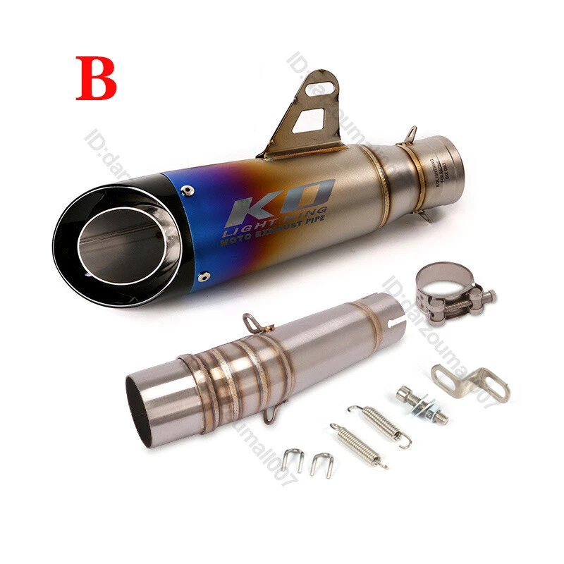 Silenciador escape tubo medio escape moto para Honda NC700X NC700 NC750X Foto 4 de 4