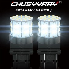 6000K White 3157/3156 LED Brake Tail Stop Parking High Power Light Bulbs