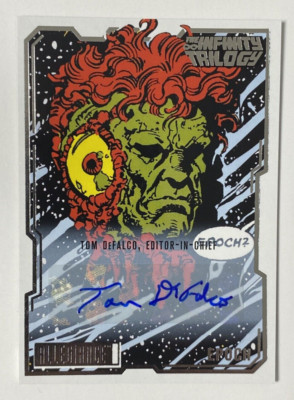 2023 UD Marvel Allegiance Infinity Trilogy CREATOR AUTOGRAPH TOM DEFALCO EPOCH