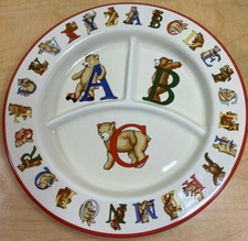 Vintage Tiffany  Co Alphabet Bears Plate 1994