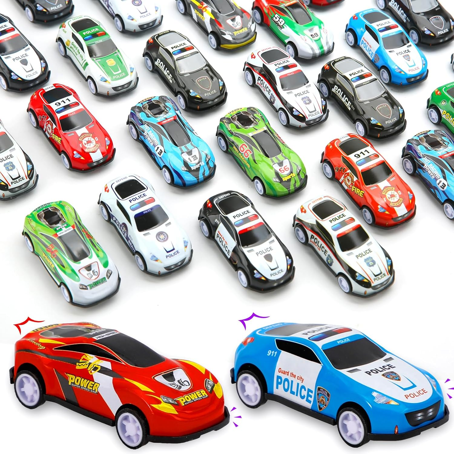 28 Pcs Pull Back Cars Toys for Kids, Party Favors Treasure Box Toys for Classroo