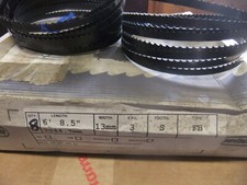 Pack of 8: 80 1/2" (2044mm) x 1/2" Carbon Flex 3 skip Wikus bandsaw blades