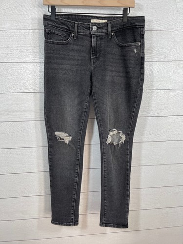 Levis Levi's 711 Skinny Distressed Black Women's Size 28 | eBay