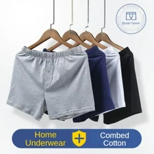 Men's Panties Aro Pants Mid-waist Men Boxer Briefs Loose Breathable Home Shorts