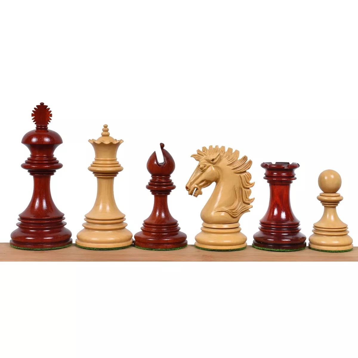 Combo of Knight & Pawns Chess Pieces in Bud Rosewood & Box