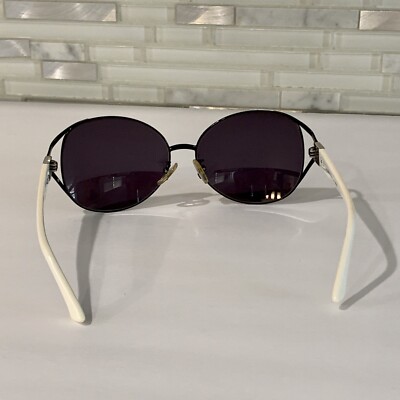 Fendi Women\'s FS5116K Oval Sunglasses Black/White Fendi Women main image 3