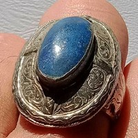 EXTREMELY RARE POST MEDIEVAL SEAL SILVER COLOR DESIGN RING WITH RARE...