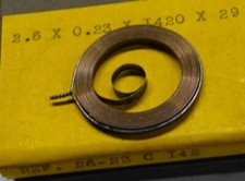 1 RESSORT JAEGER PENDULE 8 JOURS 2.6 X 0.23 X 1420 X 29