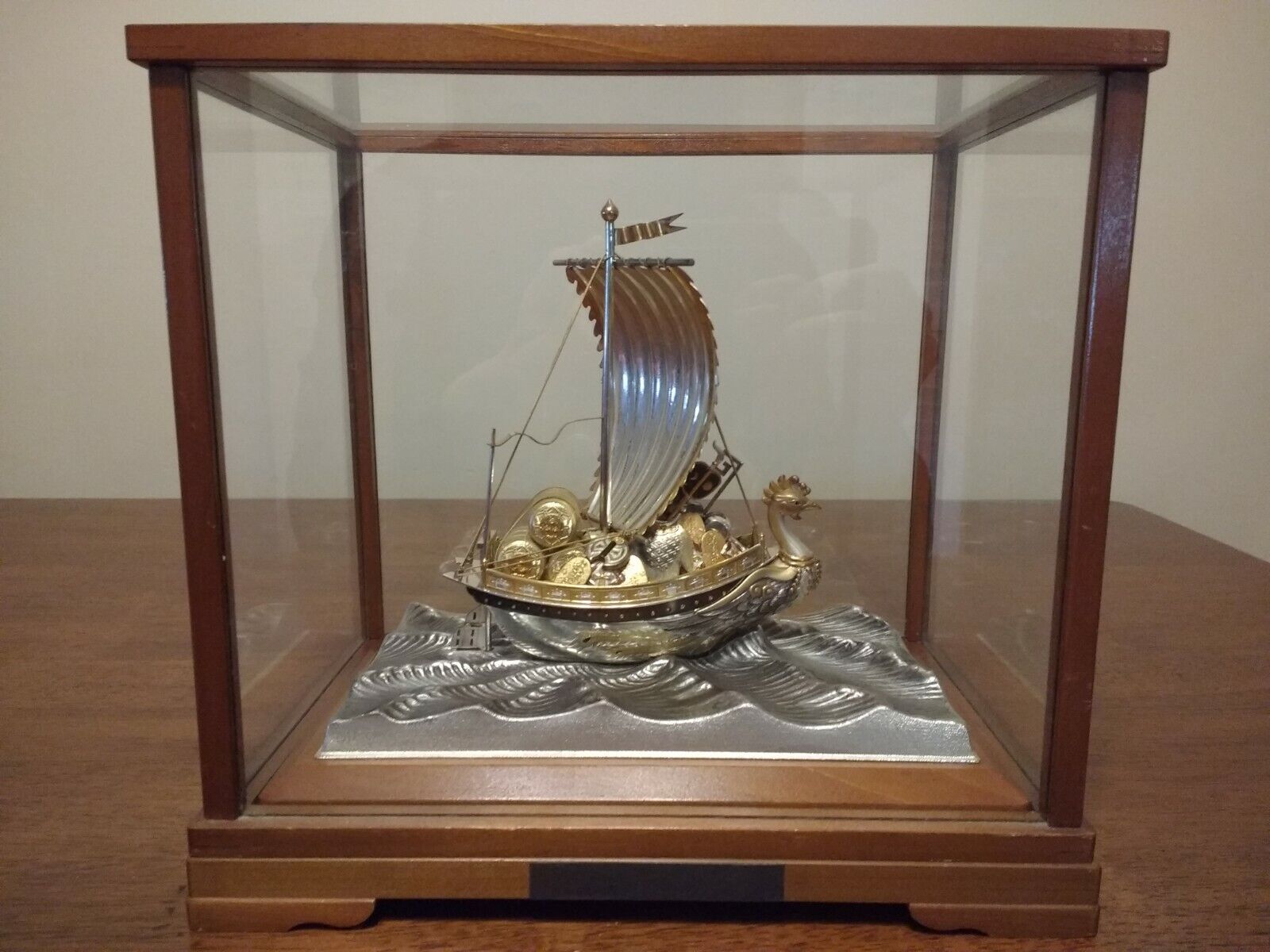 Seki Takehiko - Japanese - Sterling Silver - Phoenix Treasure Ship - 960
