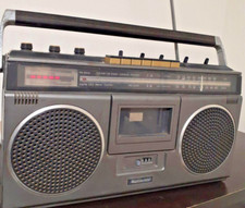 National RQ-4050 Boombox Radio Cassette Recorder Junk Used Vintage Japan