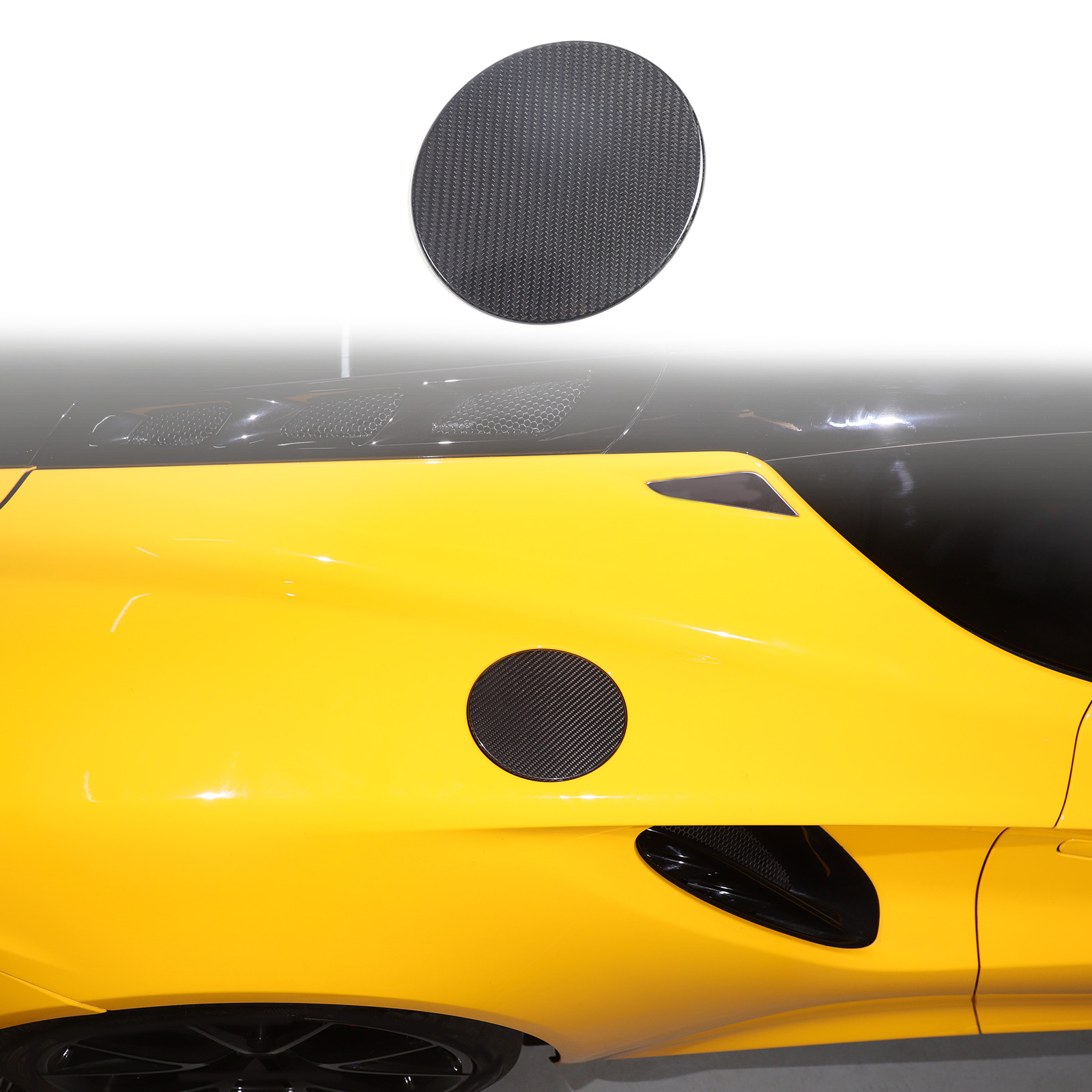 Real Carbon Fiber Exterior Fuel Tank Cap Cover Trim For Lotus EMIRA 2021-2023