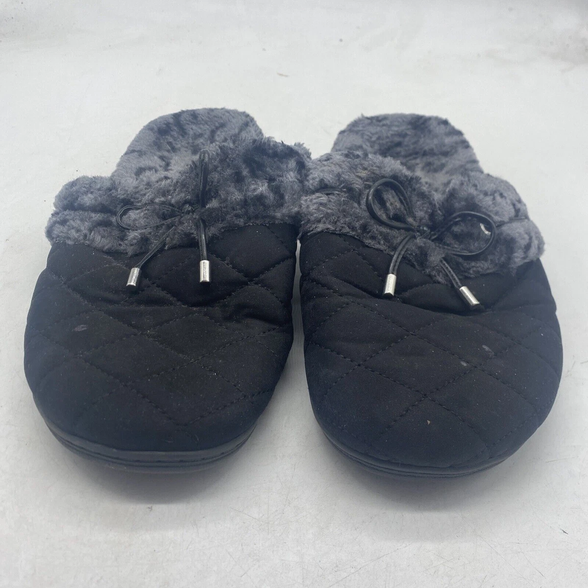 Vionic Womens 361 Pleasant Black Slip On Slippers Size 9 B91 eBay