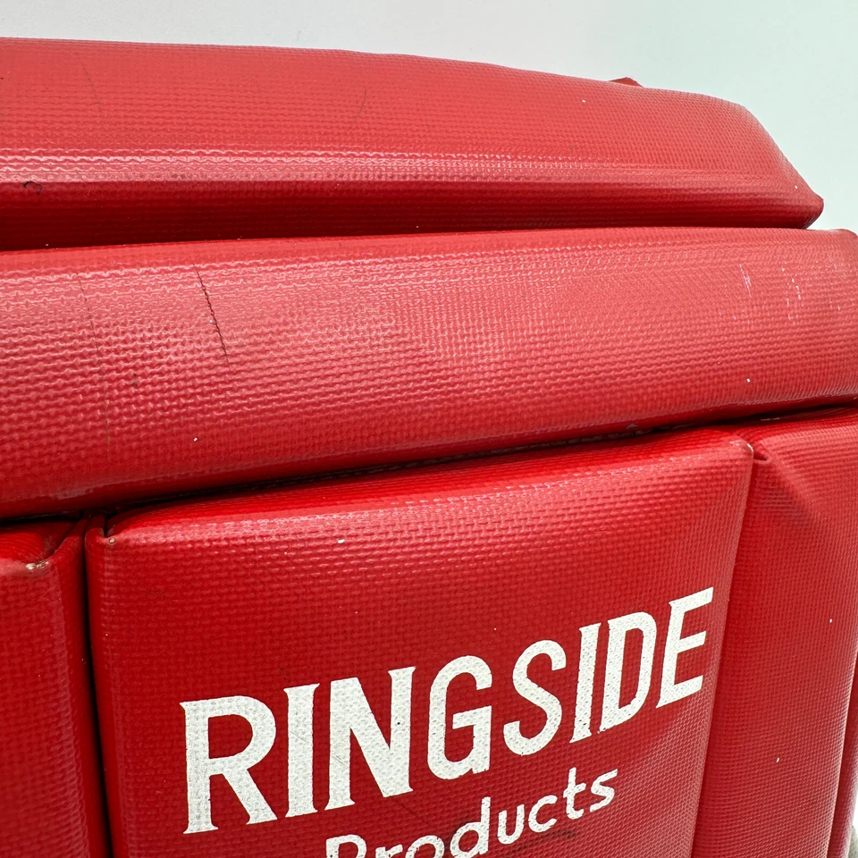 (Used) Vintage Ringside Products Boxing Chest Protective Shield Guards Red - Image 2 of 4