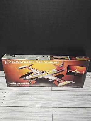 Vintage Heller Humbrol F-94B STARFIRE LOCKHEED 1:72 Model Airplane Kit #80302