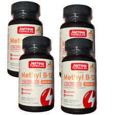 4 Pack Jarrow Formulas Methyl B-12 2500 mcg 1...