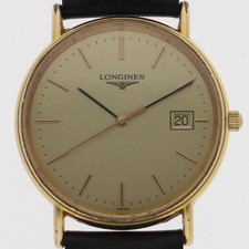 LONGINES L4.636.2 La Grande Classique Date Quartz Wristwatch Gold Dial GF 32.5mm 2