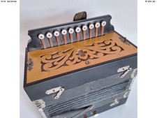 Vintage 10 Button/One Row Accordion Black - 