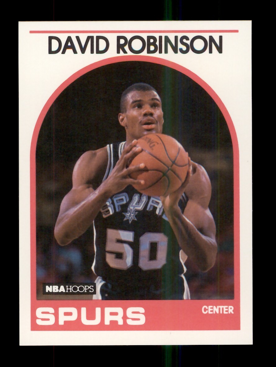 1989-90 NBA HOOPS #310 DAVID ROBINSON ROOKIE RC SAN ANTONIO SPURS