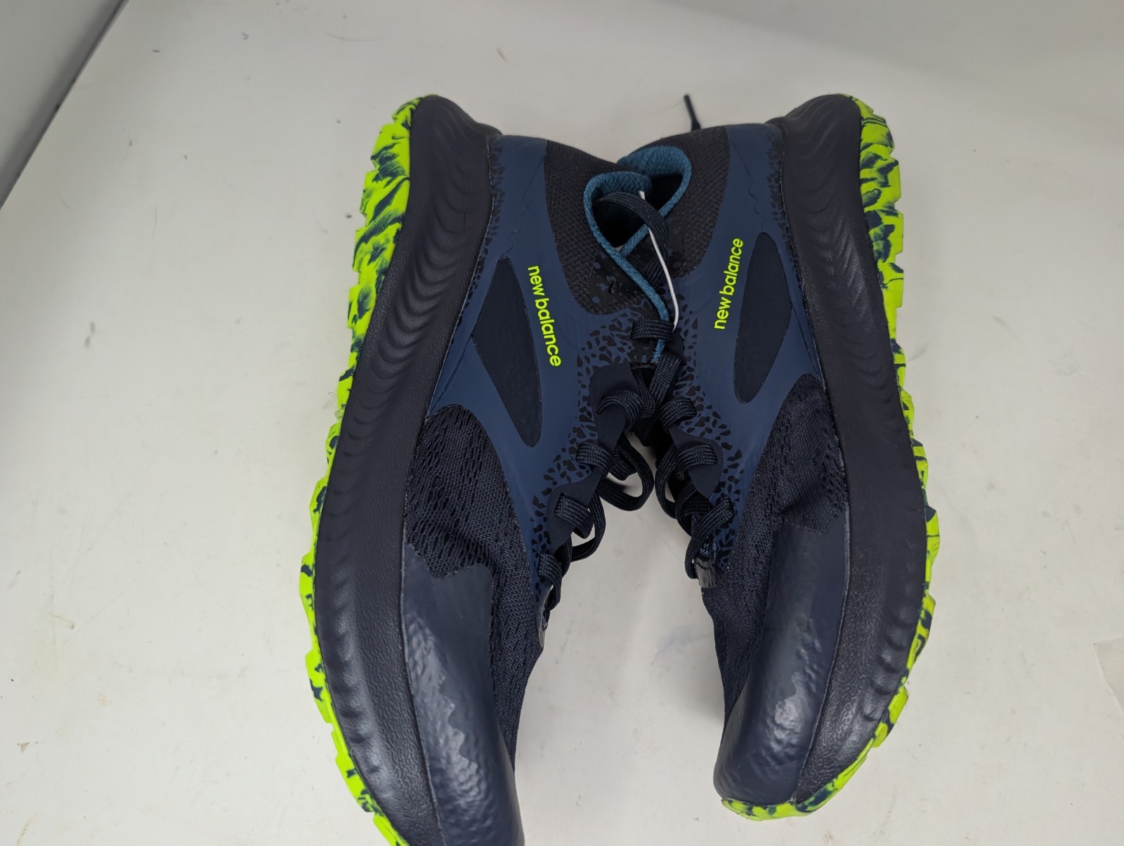 SAOLA Scarpe da corsa New Balance Nitrel v5 uomo 9 extra larghe blu verde lime sneaker