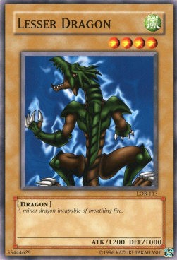 YuGiOh Lesser Dragon (V.2) LOB-EN113 Common Englisch Light Played unl.