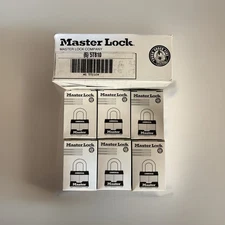 6-Master Lock 3Blk Lockout Padlock,Kd,Black,1-1/4"H