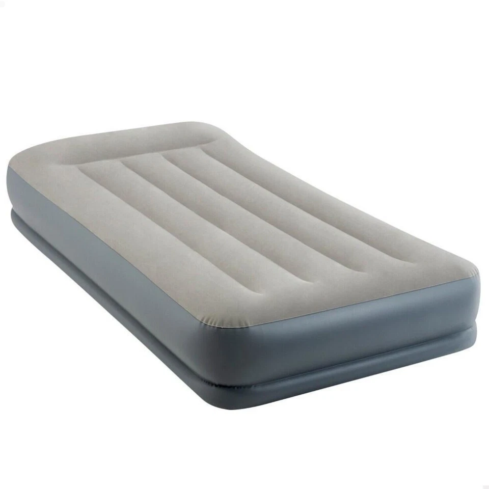 INTEX Luftbett Pillow Single + 230V Pumpe Gästebett 191x99x30cm Luftmatratze - Bild 2 von 4