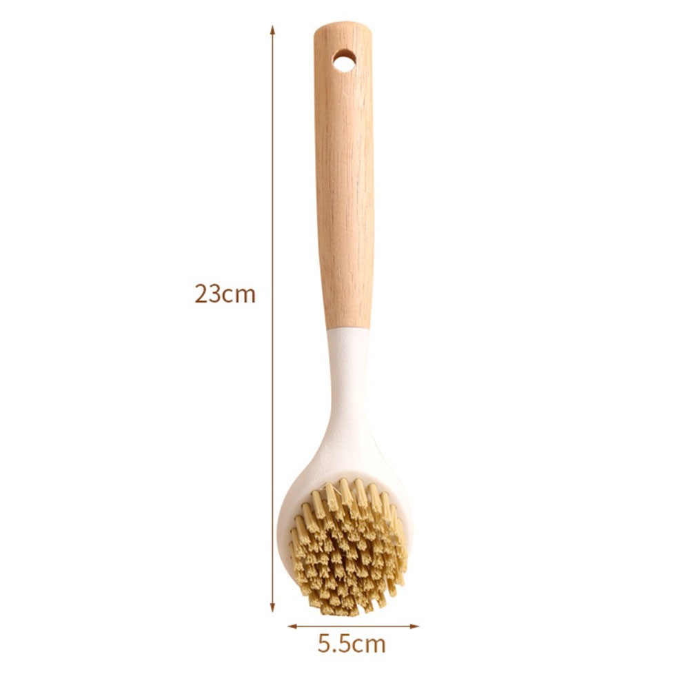 Joeji's Kitchen Spazzola piatti Set 4 spazzole ecologiche in legno per piatti con manico in bambù e setole in fibra di sisal Spazzola cucina che non graffia piatti piani cottura vasche da