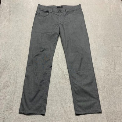 Digel Lightweight Comfort Gray Dress Chino Pants Mens 34x29 Modern Fit