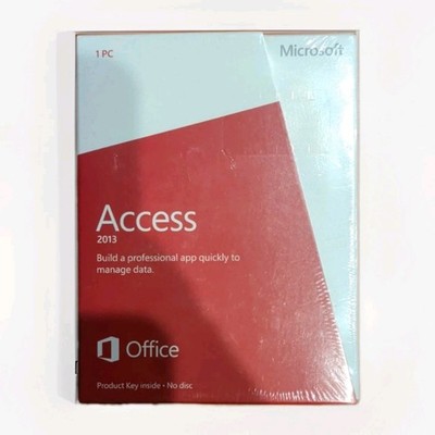 Microsoft  Access 2013 Software (License Only) (1 User/s) SEALED