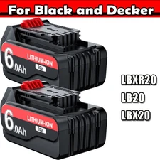 6.0Ah 20Volt LB2X4020 Battery FOR Black and Decker 20V MAX Lithium LBXR20 LBX20