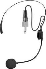 Replacement Headset Microphone with 3.5Mm Locking Screw Plug, Unidirectional Mic