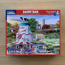 1000pc JIGSAW PUZZLE  Dairy Bar Large Pieces  White Mountain