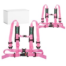 2Pcs 4 Point Racing Harness With Padding Heavy Duty Buckle Upgraded 2 Inch St...