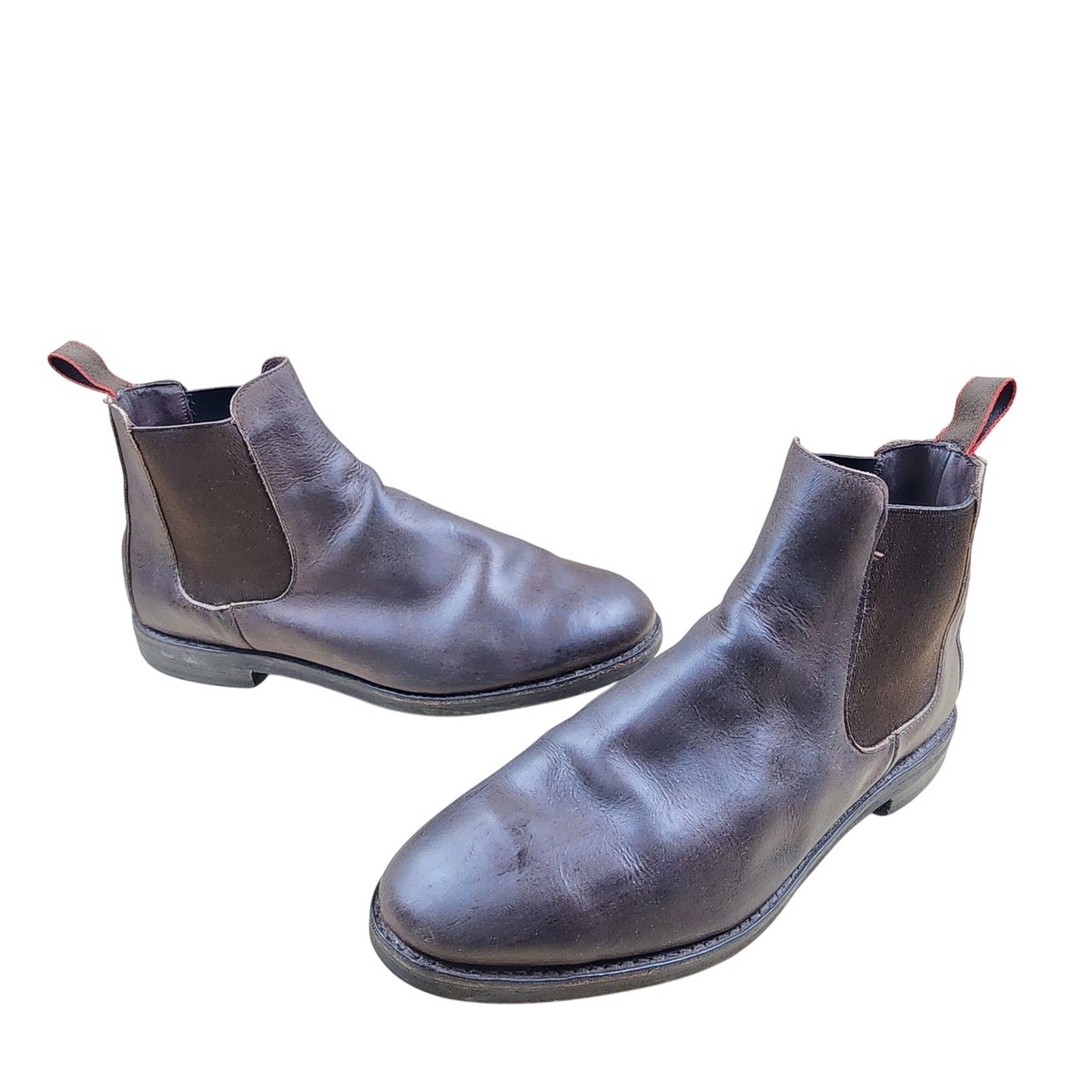 Allen Edmonds Black Leather Nomad Chelsea Boots with Red Heel Pull Amazon.com | Allen Edmonds Men main image 3